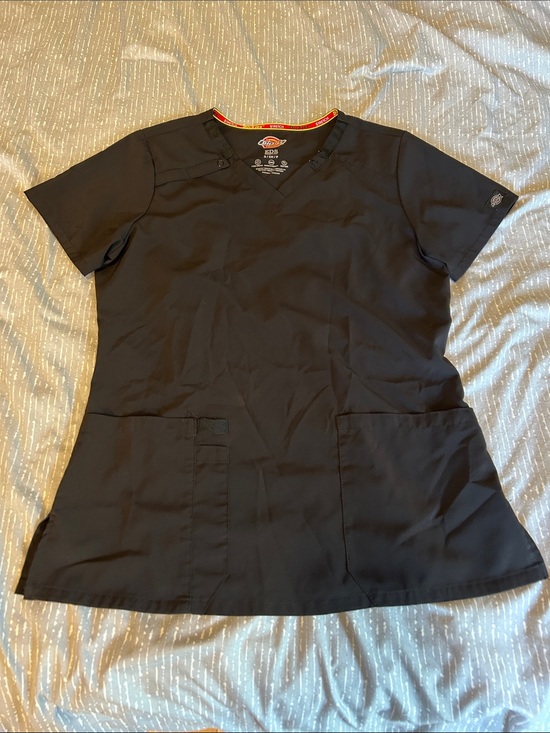 Dickies Tops - Dickies Black V-Neck Utility Scrub Top